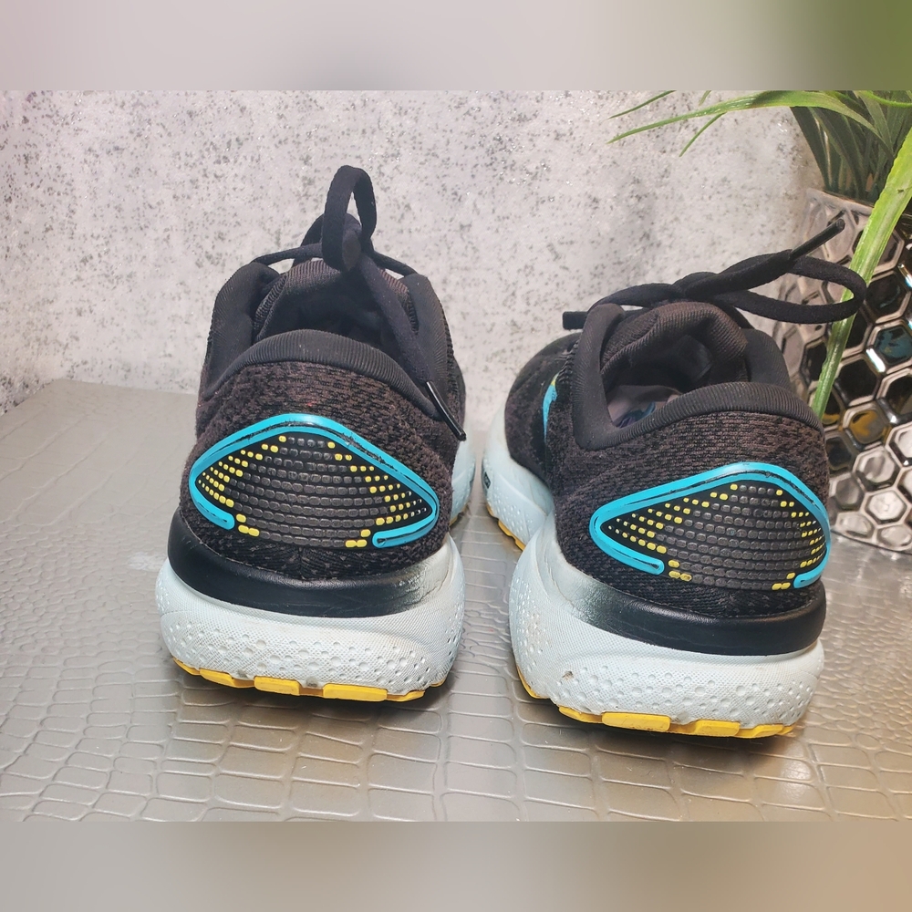 Brooks Ghost 16 Men's Running Sneakers "Black/Forged Iron/ Blue" Size 8 - Picture 5 of 12